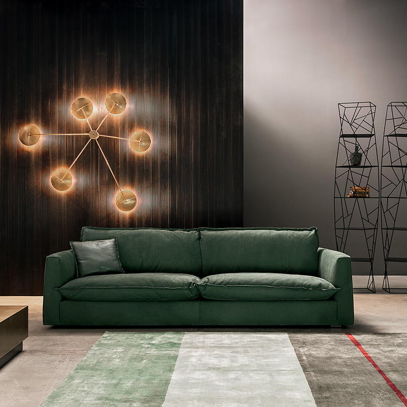 Итальянский дизайн Baxter Современный роскошный кожаный диван для гостиной для гостиной